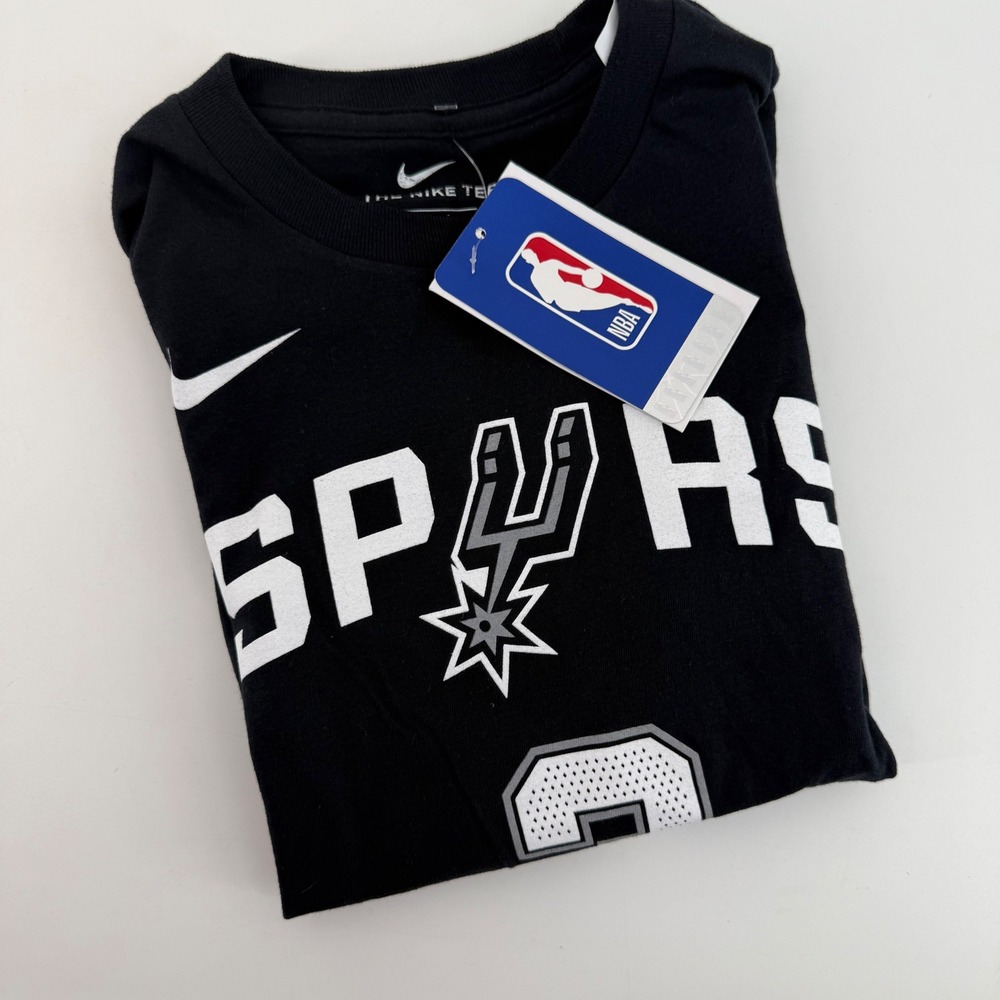 Kids Nike San Antonio Spurs Paul 3 Black Dri-FIT TShirt Youth Large